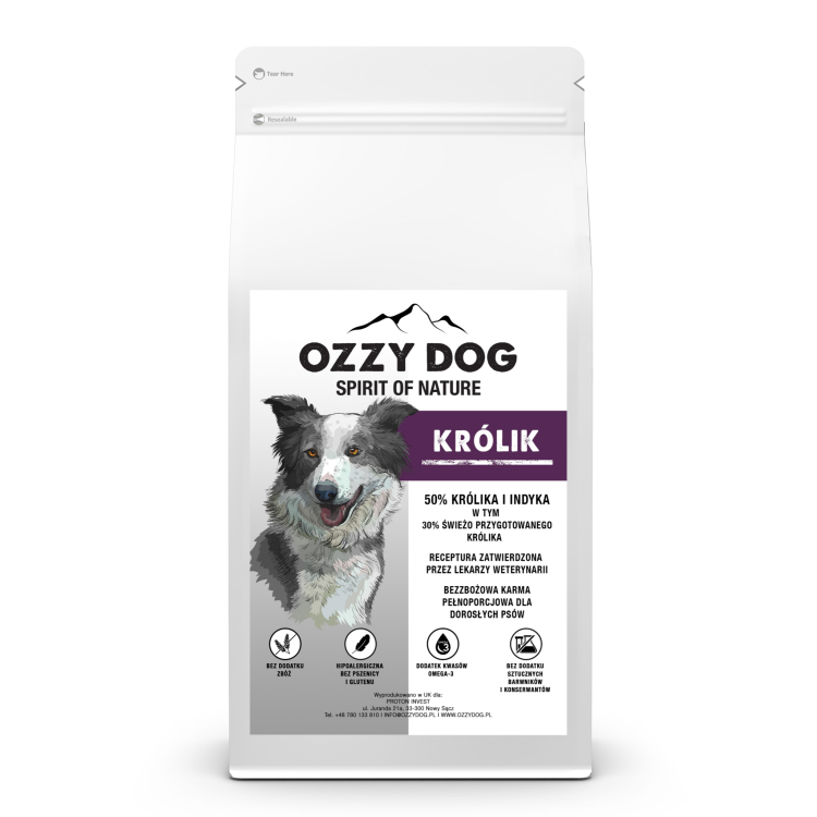 OZZY DOG KRÓLIK z INDYKIEM
